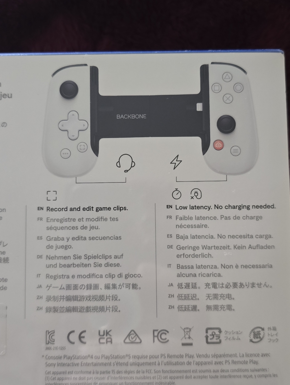 Backbone One Mobile Gaming Controller.  Iphone Compatible W/Lightning NIB - Picture 7 of 8
